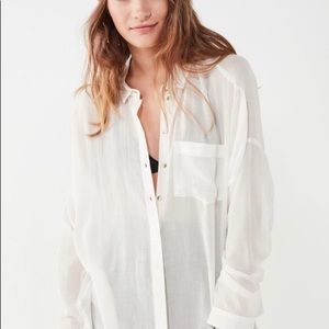 BDG striped Twill Button Down Shirt